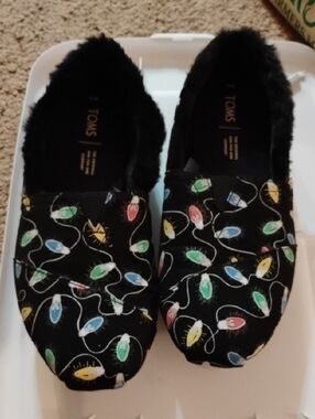 Toms Christmas Lights Alpargatas Size 10